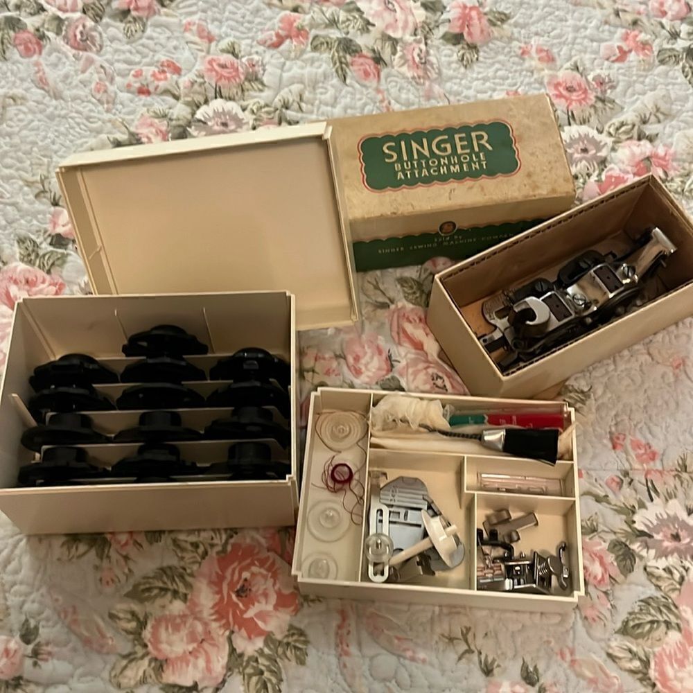 Singer, sewing machine attachments